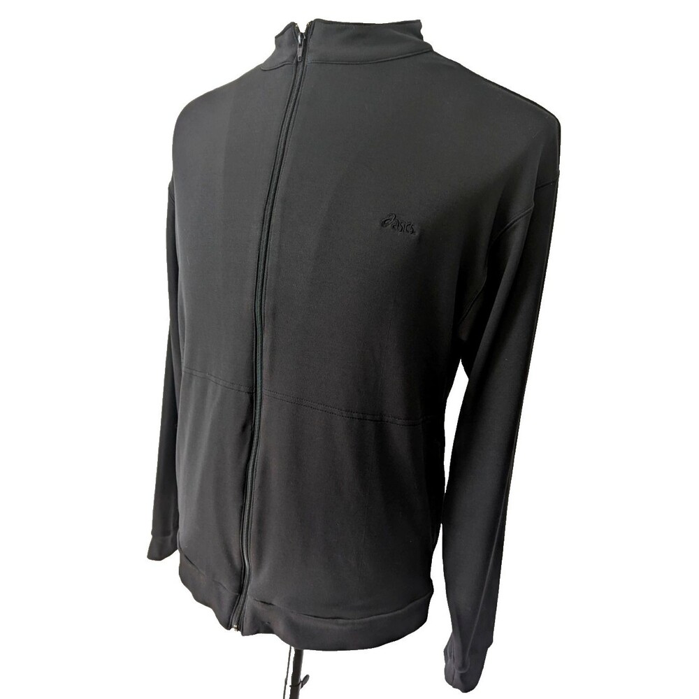 Oasics Men's Full Zip Long Sleeve Track Jacket Black XL